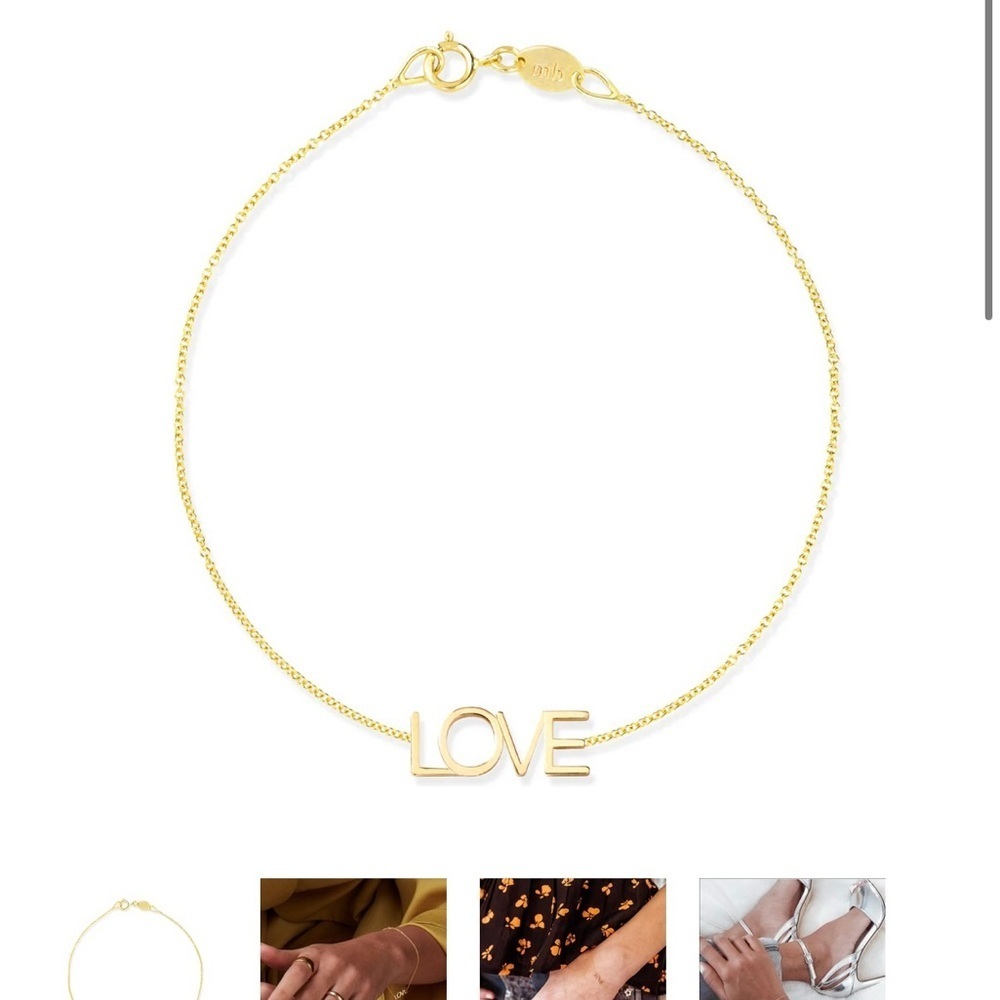 Nwt Maya Brenner Rose Gold Love Bracelet — image 5 of 5